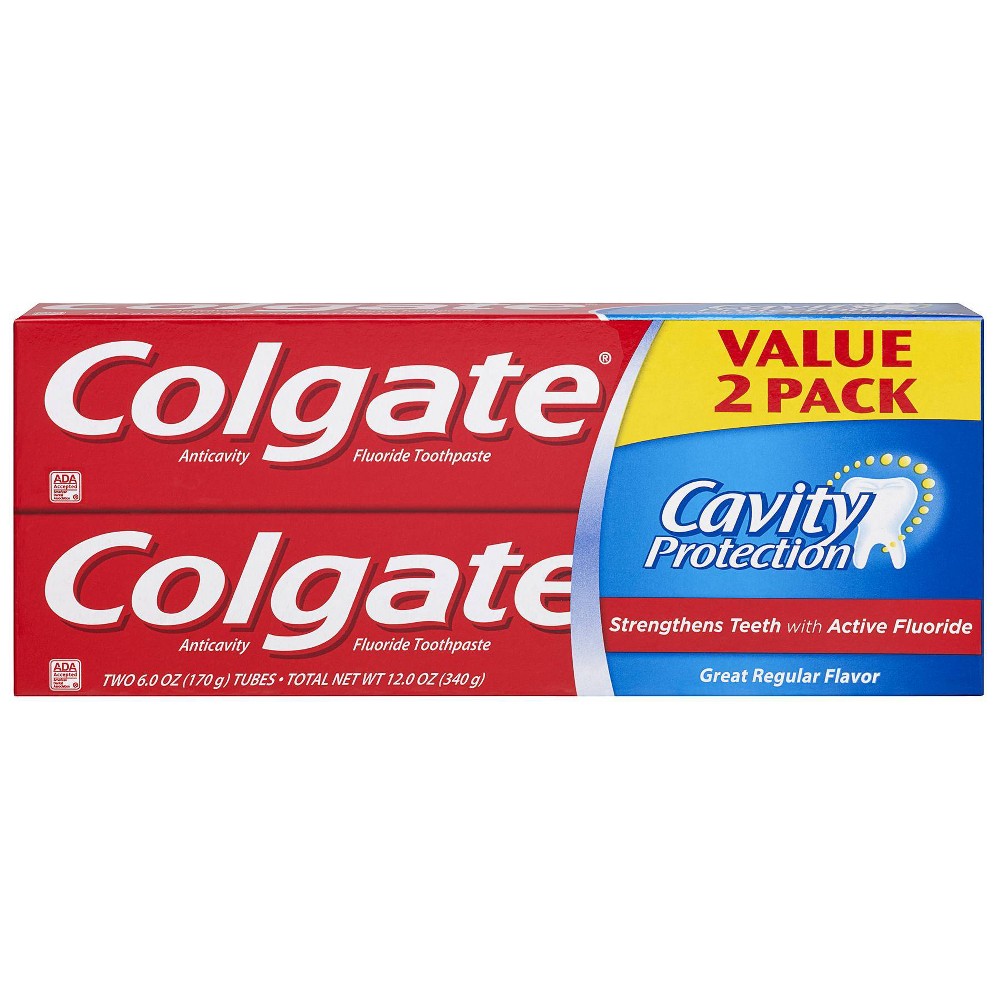 Colgate Cavity Protection Toothpaste with Fluoride - 6oz/2pk