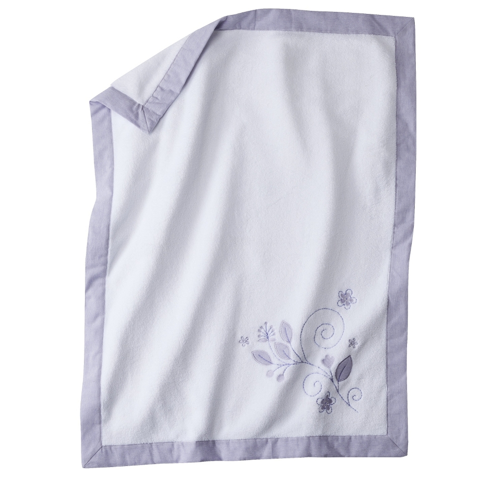 Purple Ruche Baby Blanket