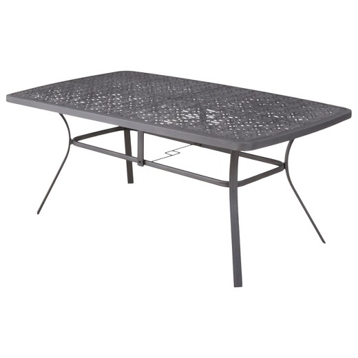Harper Steel Rectangular Patio Dining Table - Threshold ...