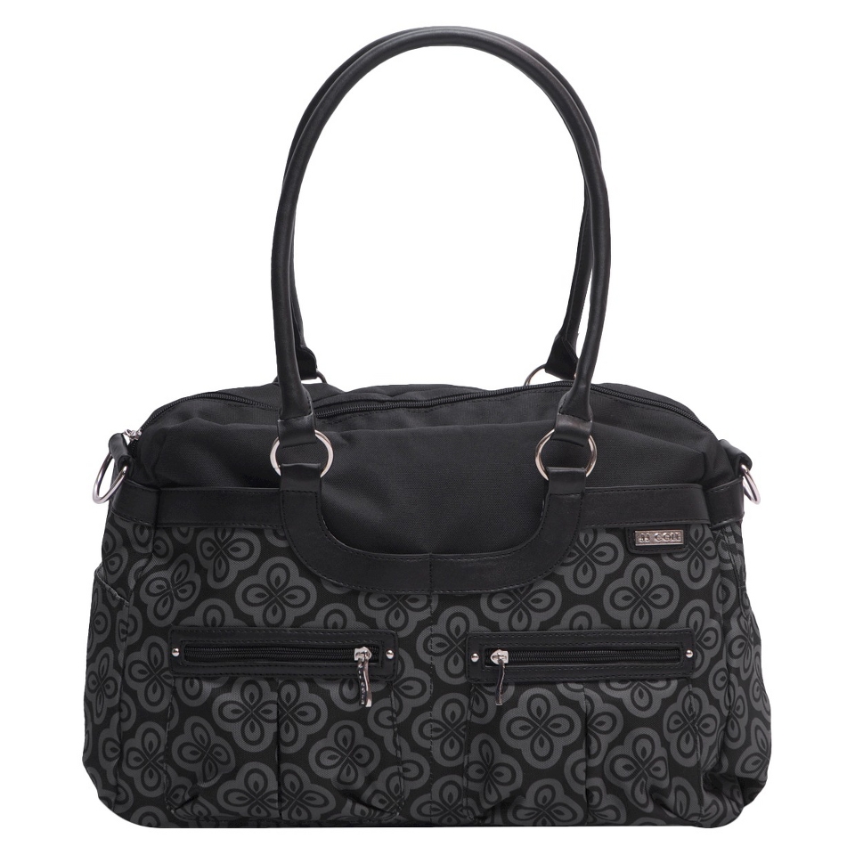 JJ Cole Satchel Diaper Bag   Charcoal Infinity