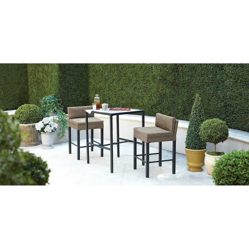 Outdoor Patio Furniture Set Threshold 3 Piece Sling Bistro, Linden Collection