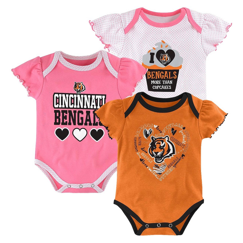 NFL Girls 3 Pack Bengals 12 M