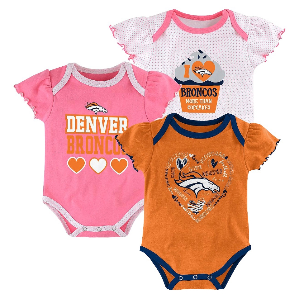 NFL Girls 3 Pack Broncos 0 3 M