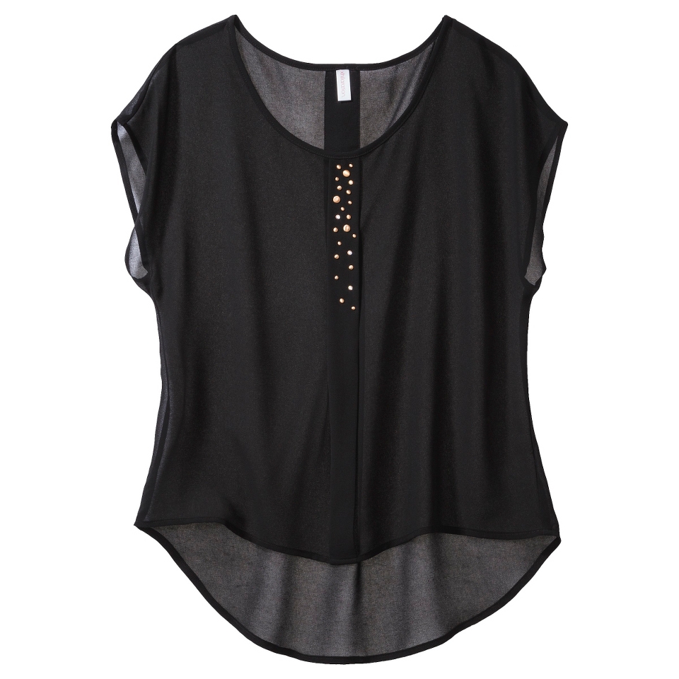 Xhilaration Juniors Studded Top   Black XL(15 17)