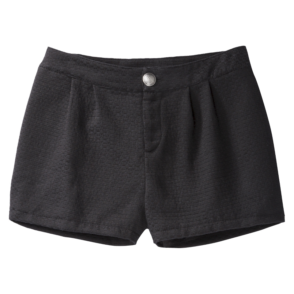 Xhilaration Juniors Jacquard Trouser Shorts   Black 9