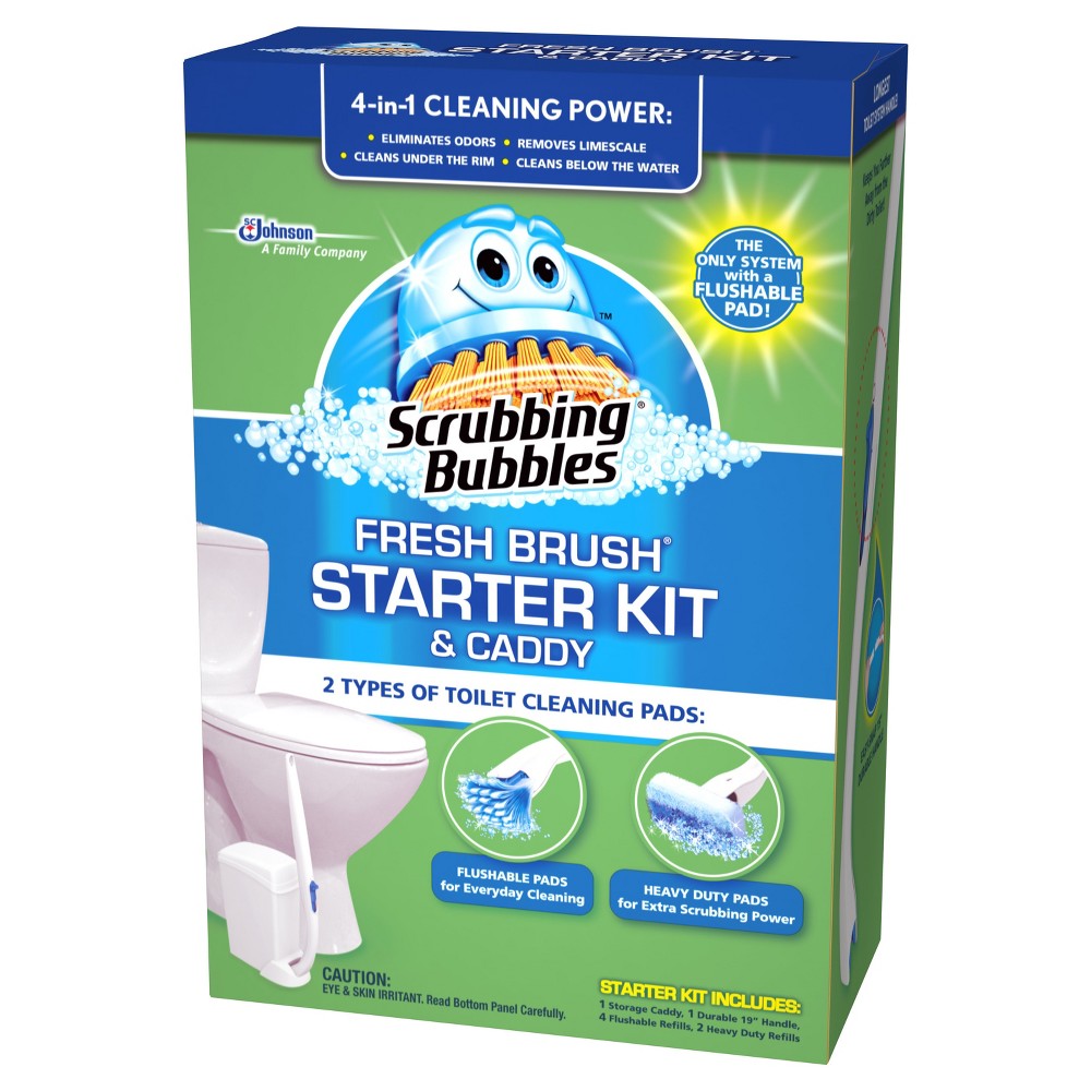 Scrubbing Bubbles Fresh Brush Starter Kit and Caddy 4ct