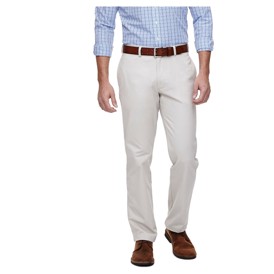 Haggar H26 Mens Original Straight Fit Chino   Stone 36X31