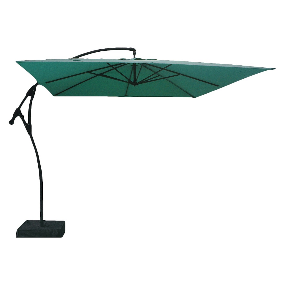 Threshold Square Offset Patio Umbrella and Base   Blue 9