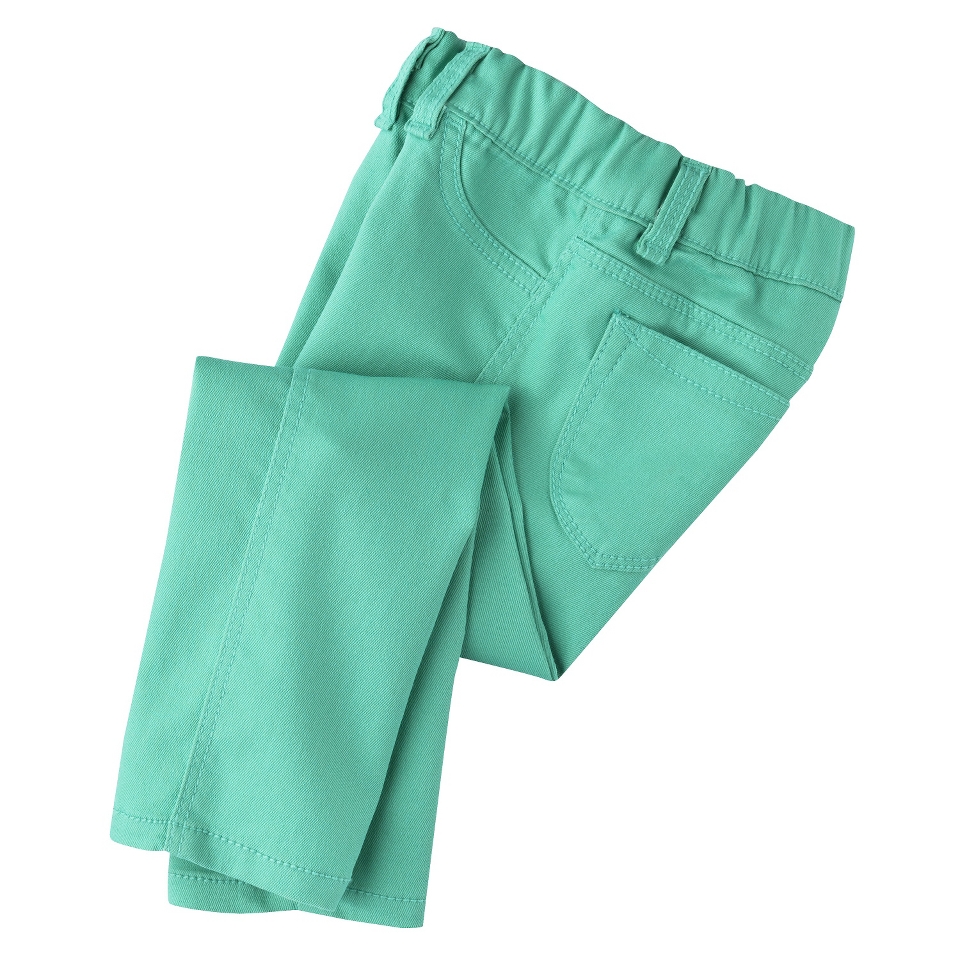 Cherokee Infant Toddler Girls Twill Jeggings   Aqua Fiesta 3T