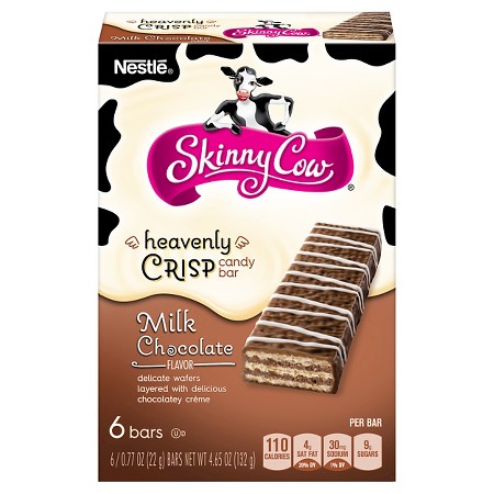 Skinny Cow Heavenly Crisps Milk Chocolate Bars 6 ct
