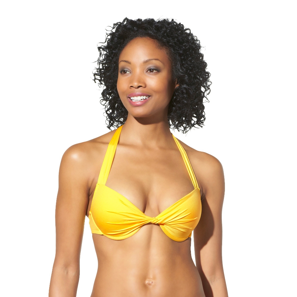 Mossimo Womens Mix and Match Underwire Swim Top  Lemon Tart L