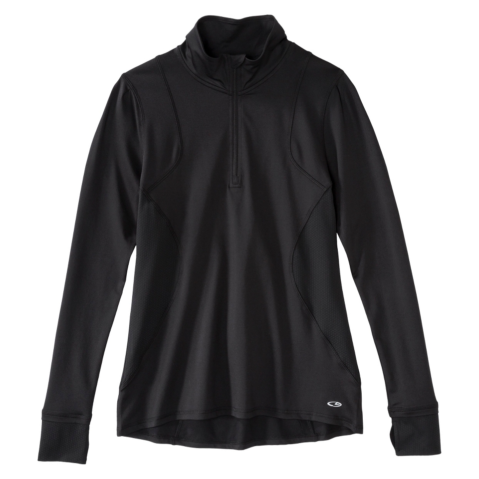 C9 by Champion Womens Premium 1/4 Zip Pullover   Black S