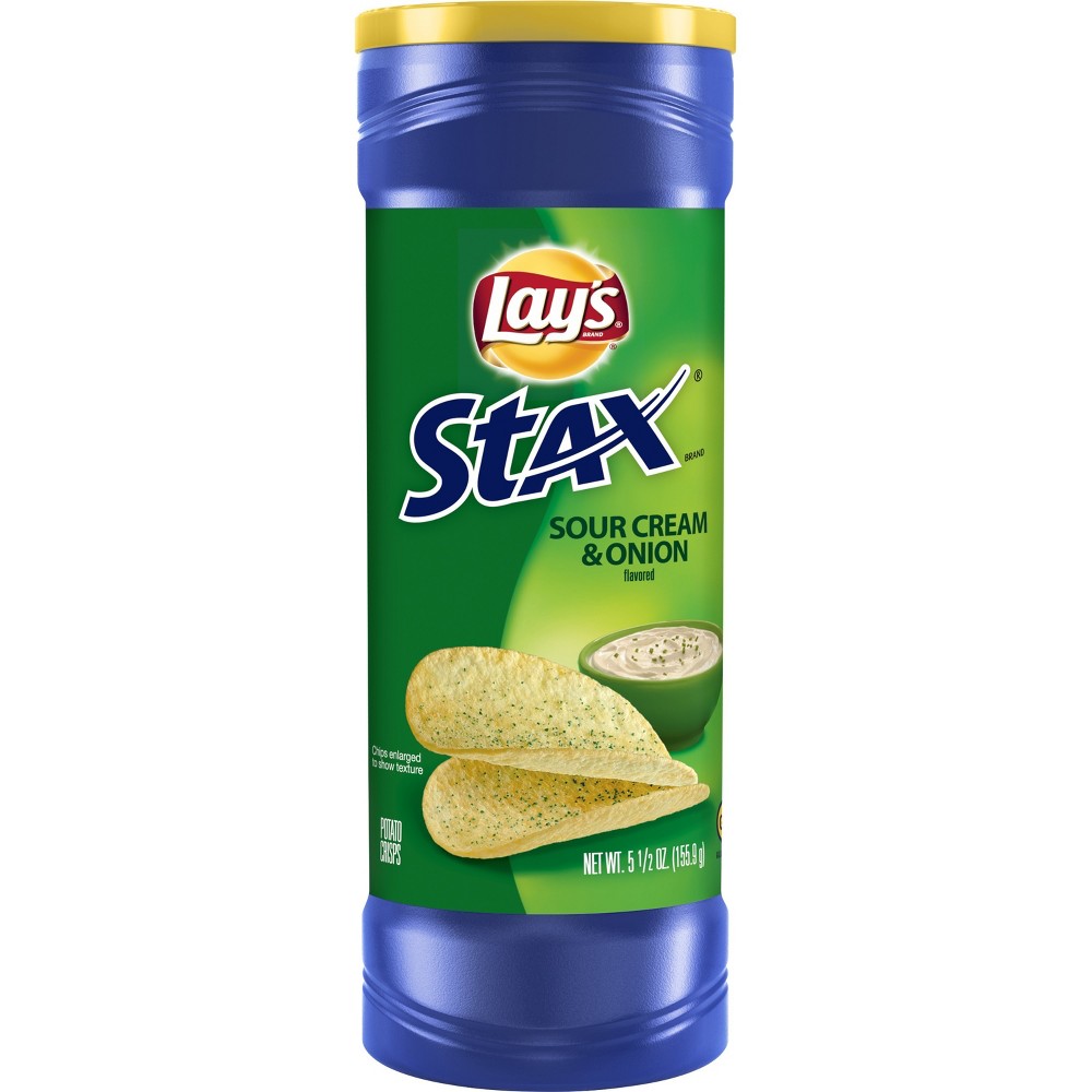 UPC 028400055154 - Lay's Stax Sour Cream & Onion Potato Crisps, 17 Pack ...