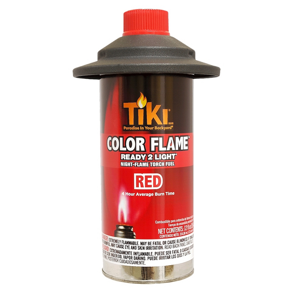 TIKI Brand Color Flame   12 oz.   Red