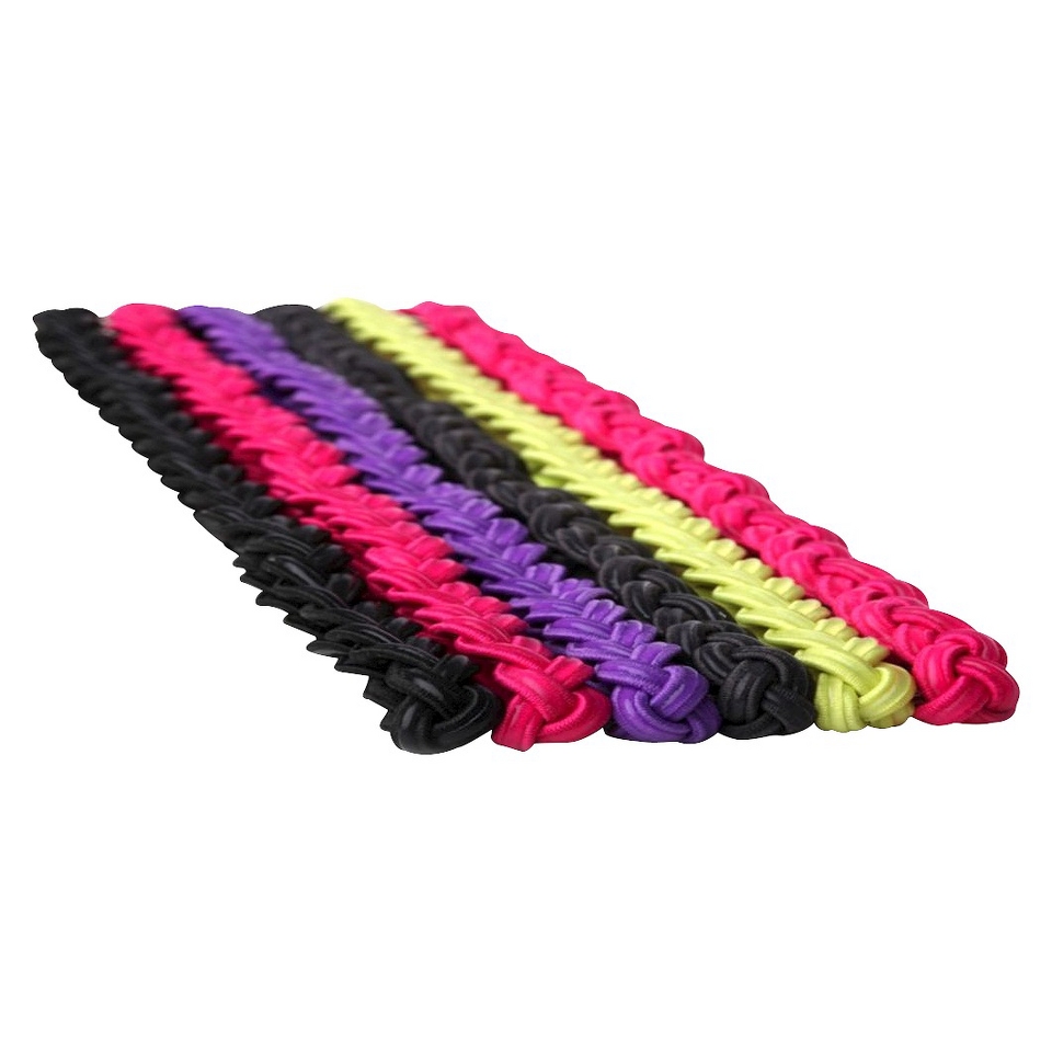 Goody Athletique Slide Proof Braid Multicolored Headbands   6 Count