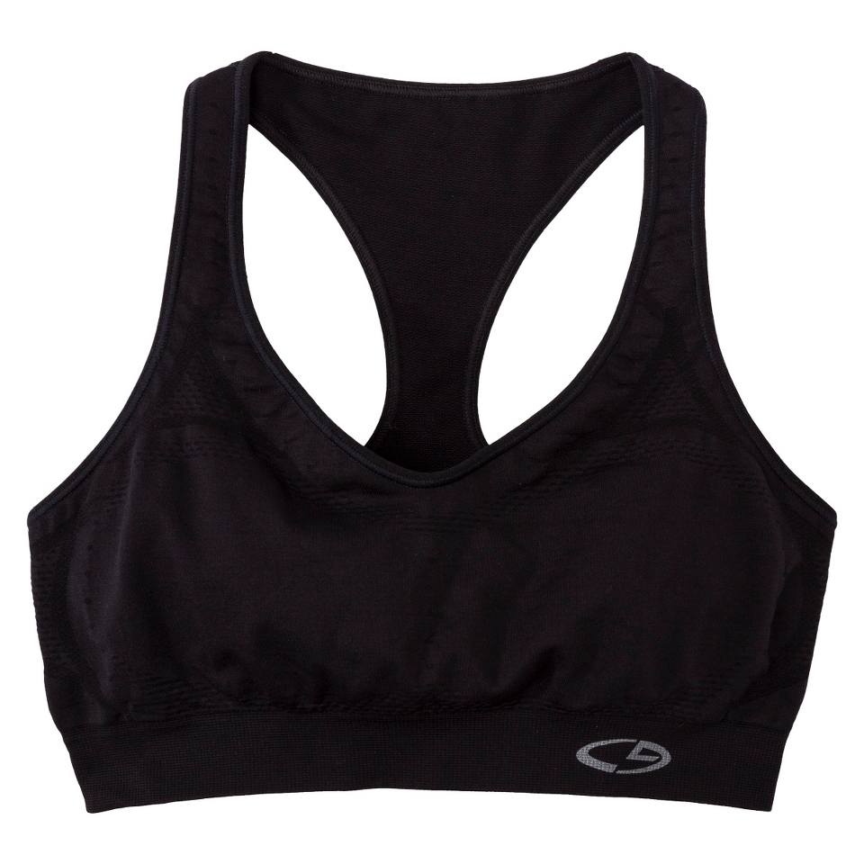 C9 by Champion Womens Seamless Racerback Bra   Black XXL