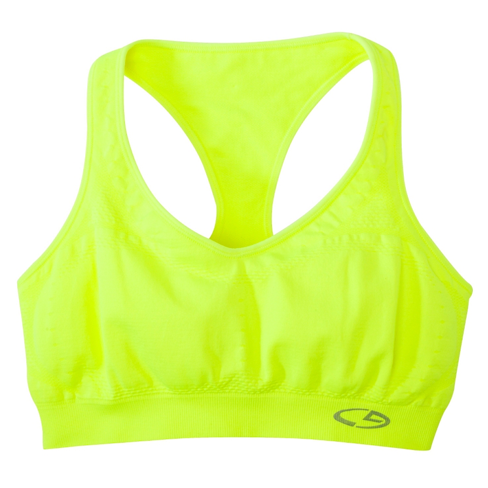 C9 by Champion Womens Seamless Racerback Bra   Neon Light XS