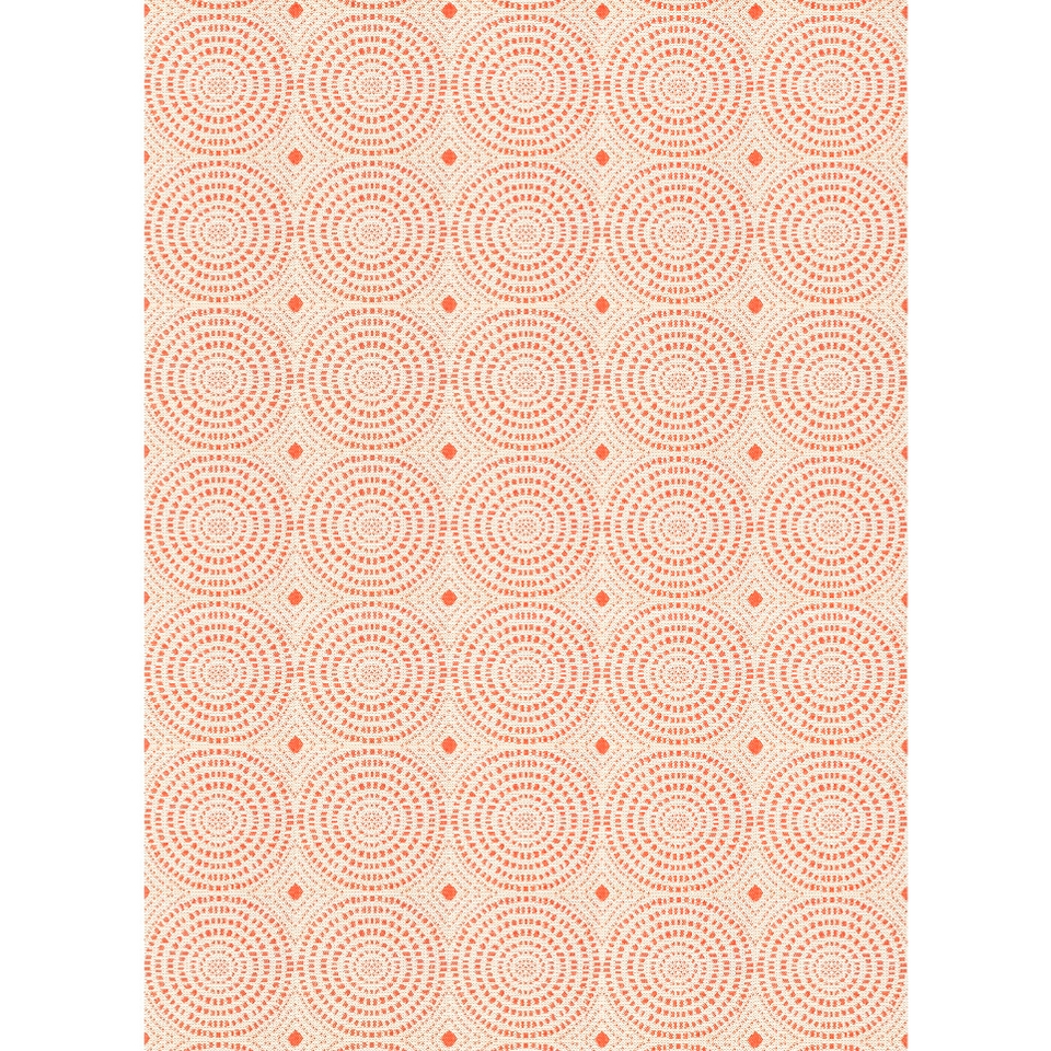 Threshold 4x5 Rectangular Patio Rug   Orange Circles