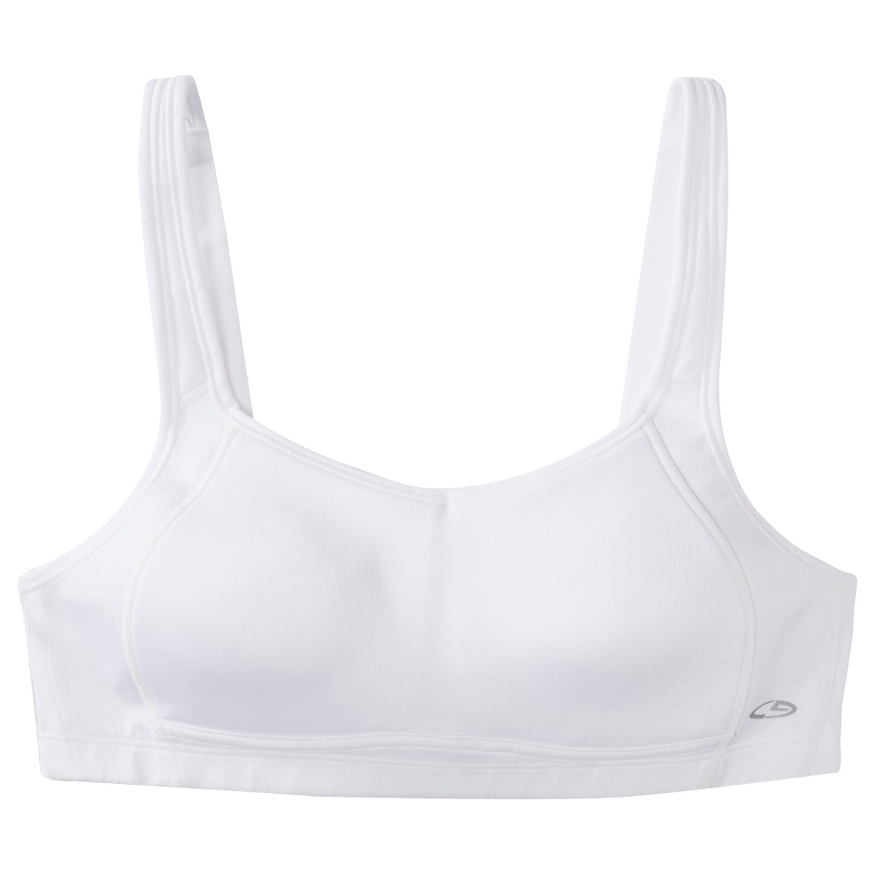 C9 by Champion Womens High Support Bra with Convertible Straps   True White 40C