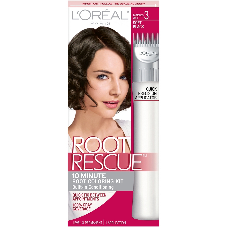 LOr�al Root Rescue Hair Color Kit   Soft Black (3)