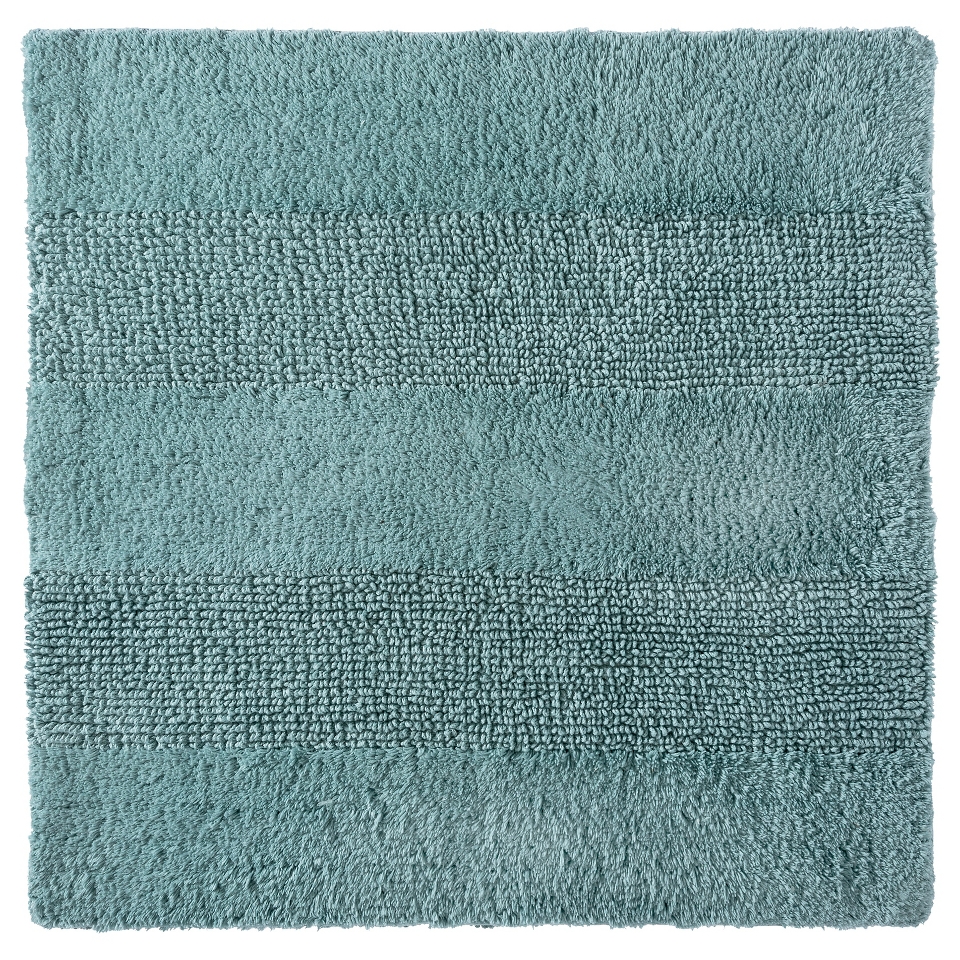 Nate Berkus Square Bath Rug   Gray Aqua (24x24)