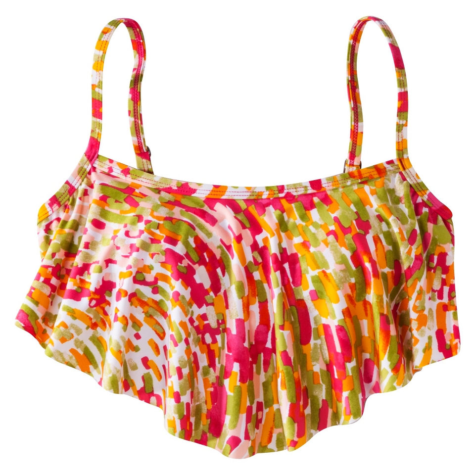 Clean Water Womens Printed Hanky Swim Top  Pink L