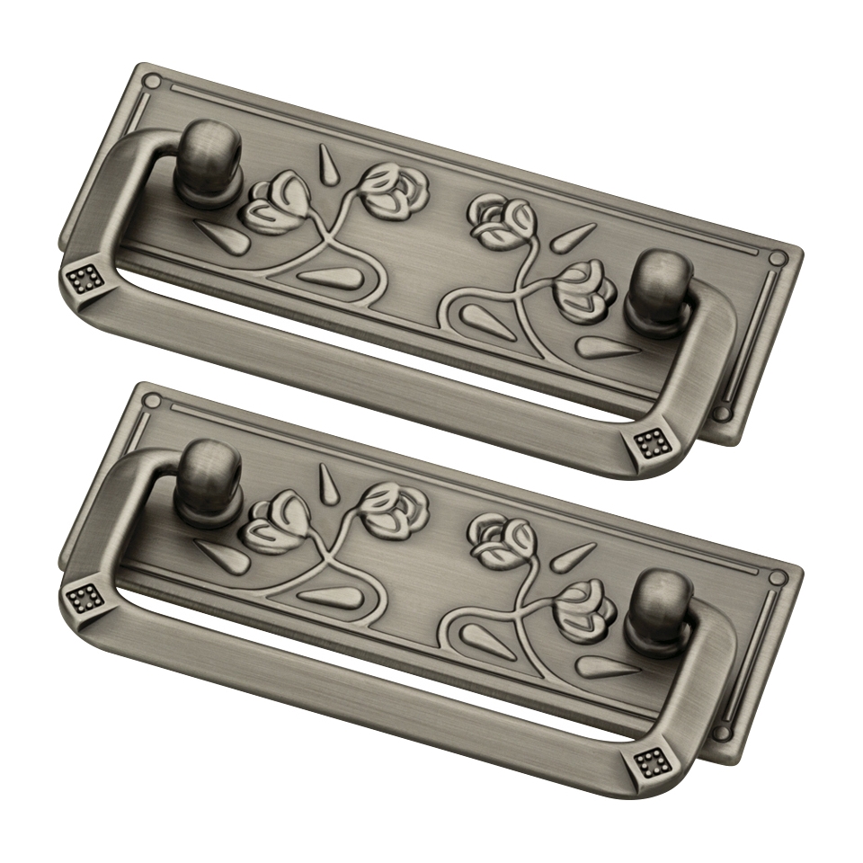 Liberty Hardware 64 mm Vintage Bail Pull   Heirloom Silver (Set of 2)