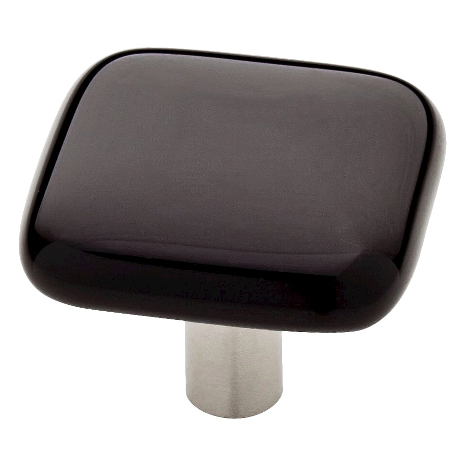 Liberty Hardware Glass Knob   Black