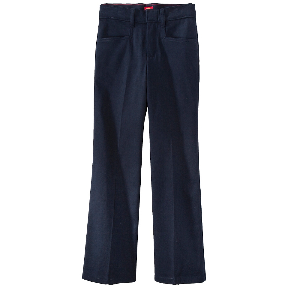 Dickies Girls Classic Fit Stretch Flare Bottom Pant   Navy 14