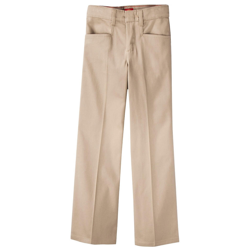 Dickies Girls Classic Fit Stretch Flare Bottom Pant   Khaki 6X