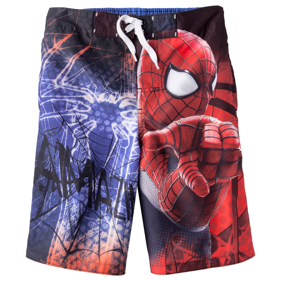 Spider Man Boys Swim Trunk   Red L