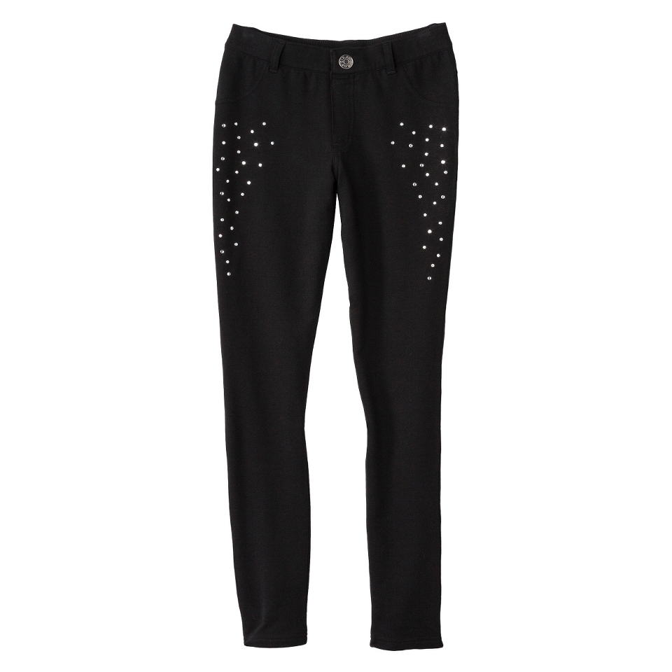 Girls Jegging with Rhinestones   Ebony XS