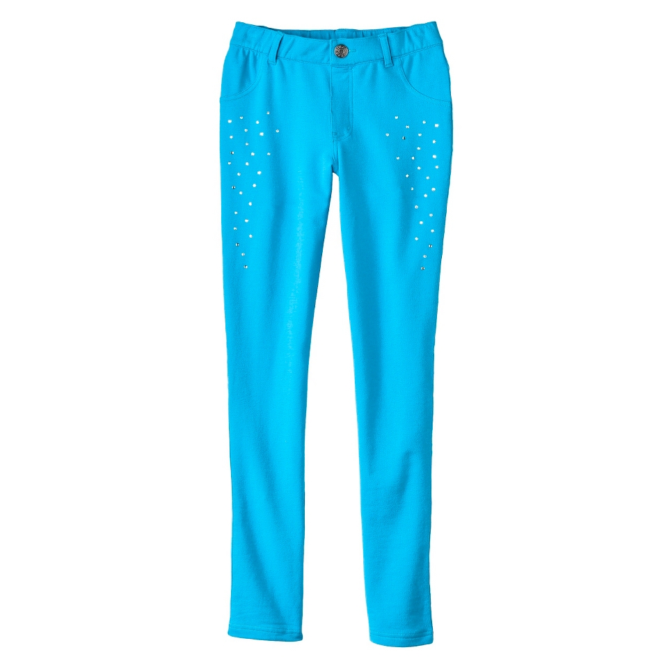 Girls Jegging with Rhinestones   Blue Goddess XL