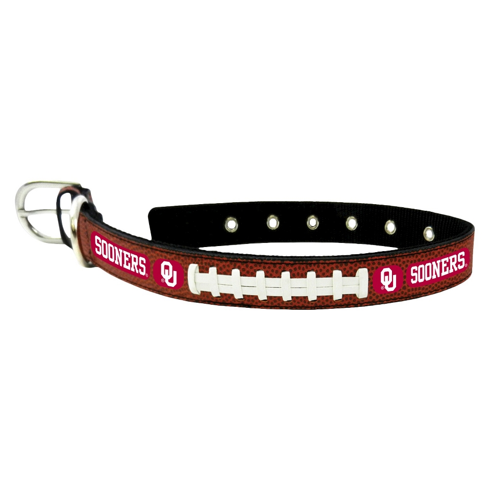 Oklahoma Sooners Classic Leather Large Football Collar