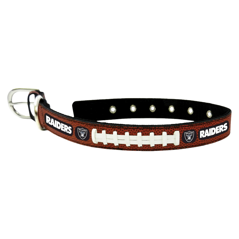 Oakland Raiders Classic Leather Large Football Collar