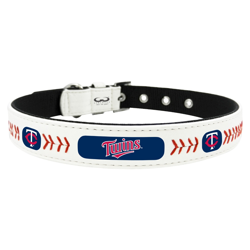 Minnesota Twins Classic Leather Large Baseball Collar