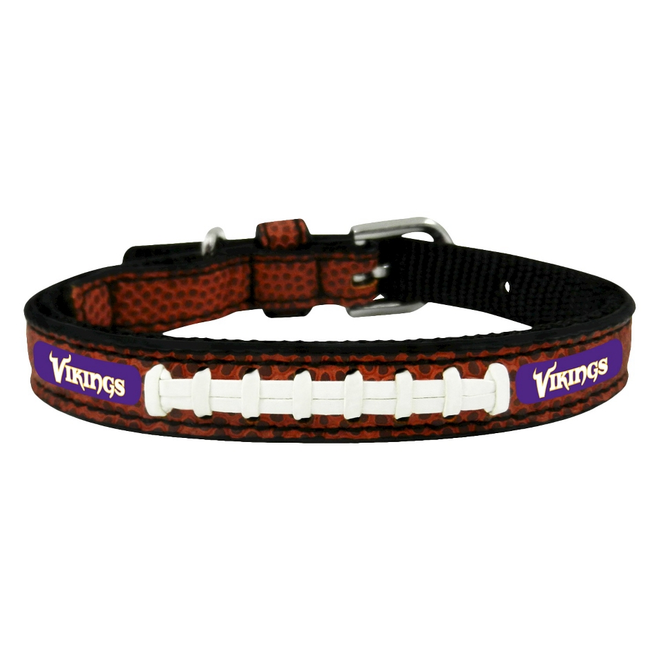 Minnesota Vikings Classic Leather Toy Football Collar