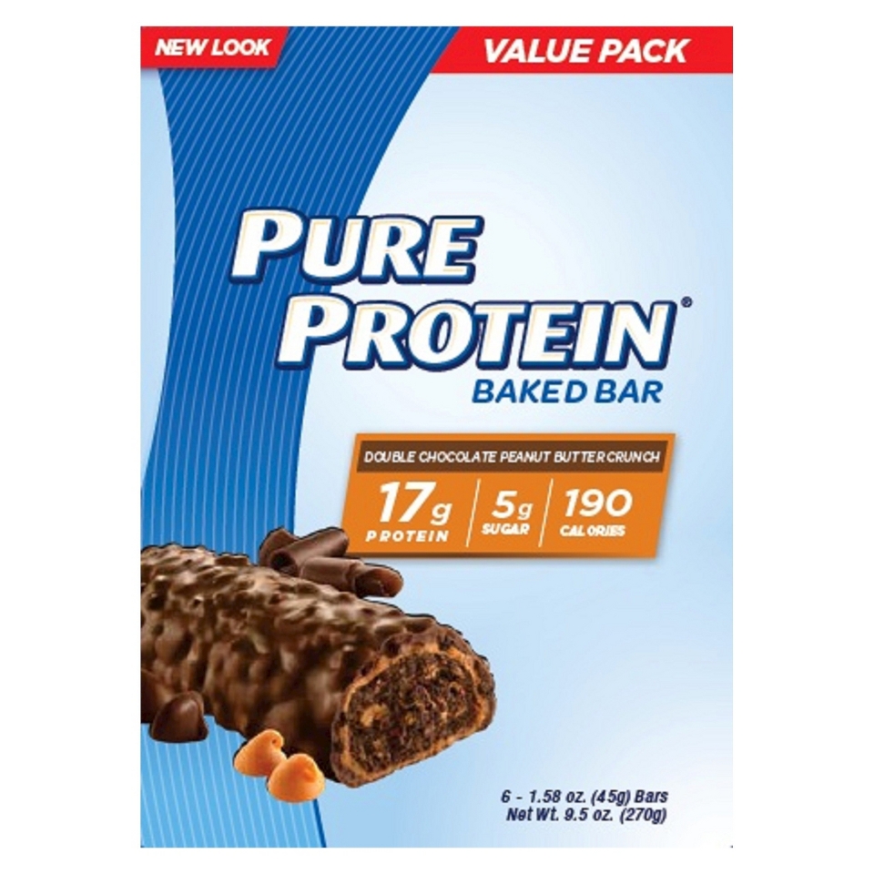 Pure Protein Soft Baked Peanut Butter Crunch Protein Bars   6 Bars