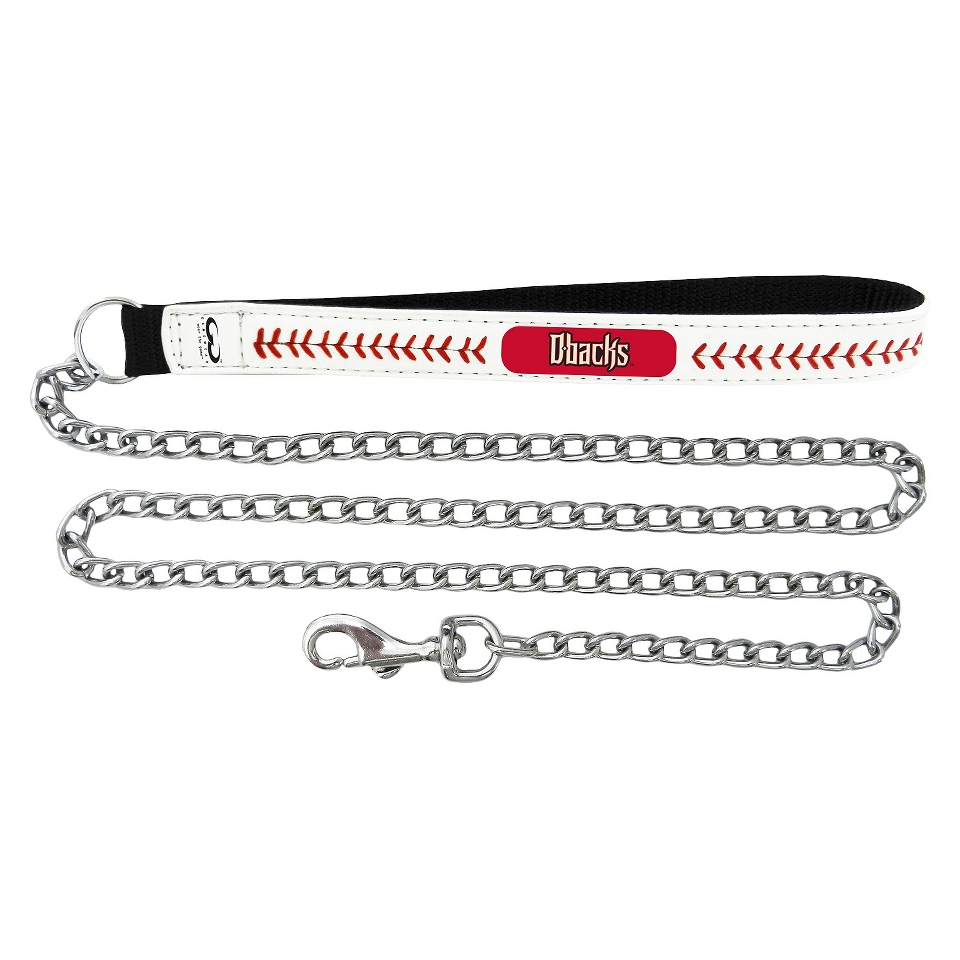 Arizona Diamondbacks Baseball Leather 3.5mm Chain Leash   L