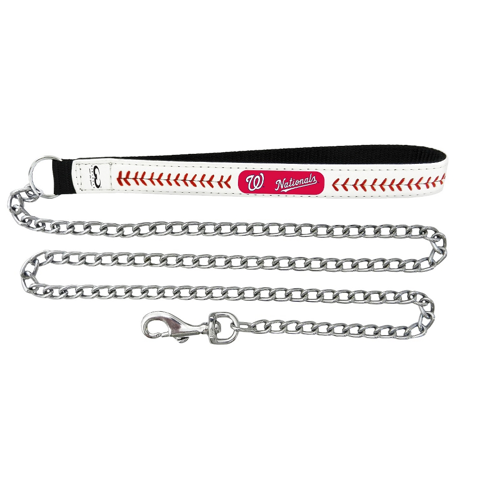 Washington Nationals Baseball Leather 2.5mm Chain Leash   M