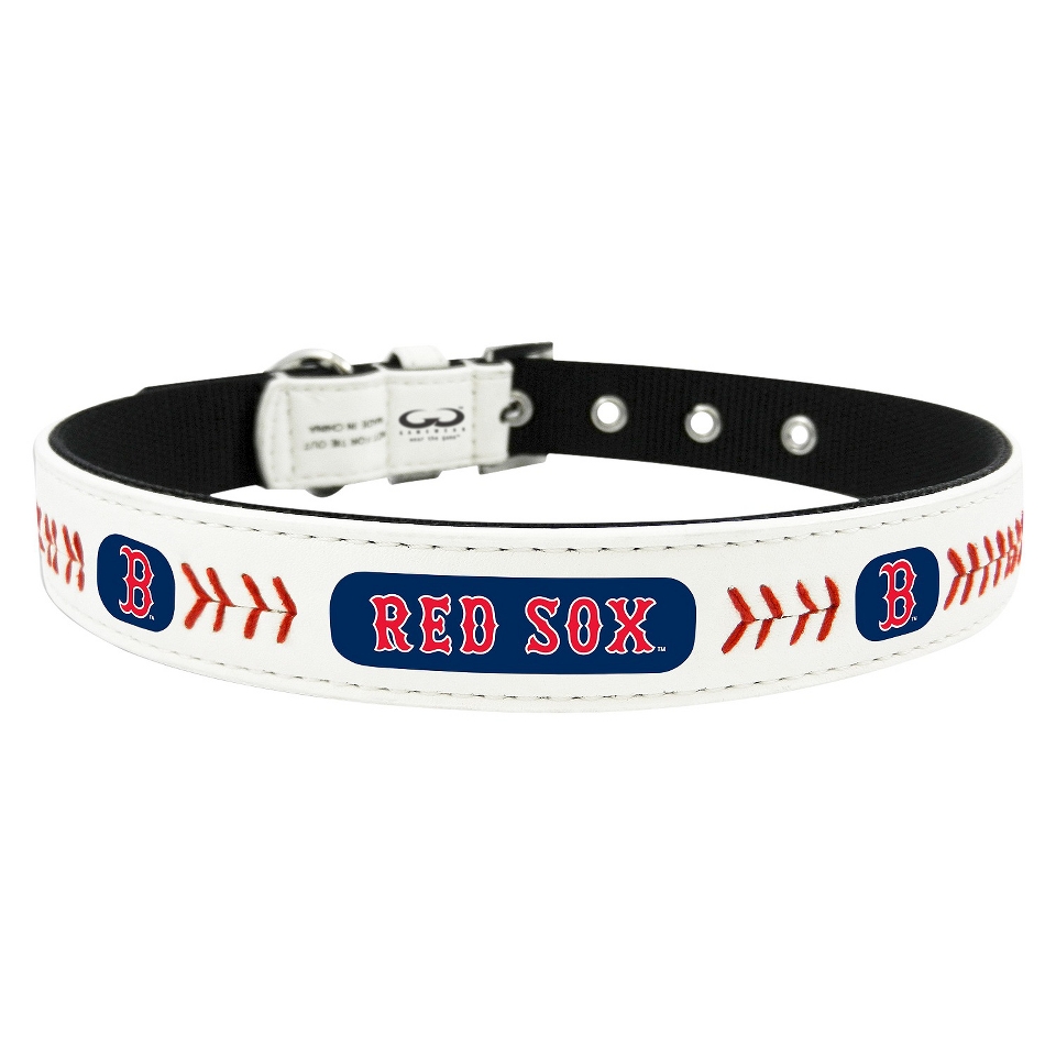 Boston Red Sox Classic Leather Small Baseball Collar