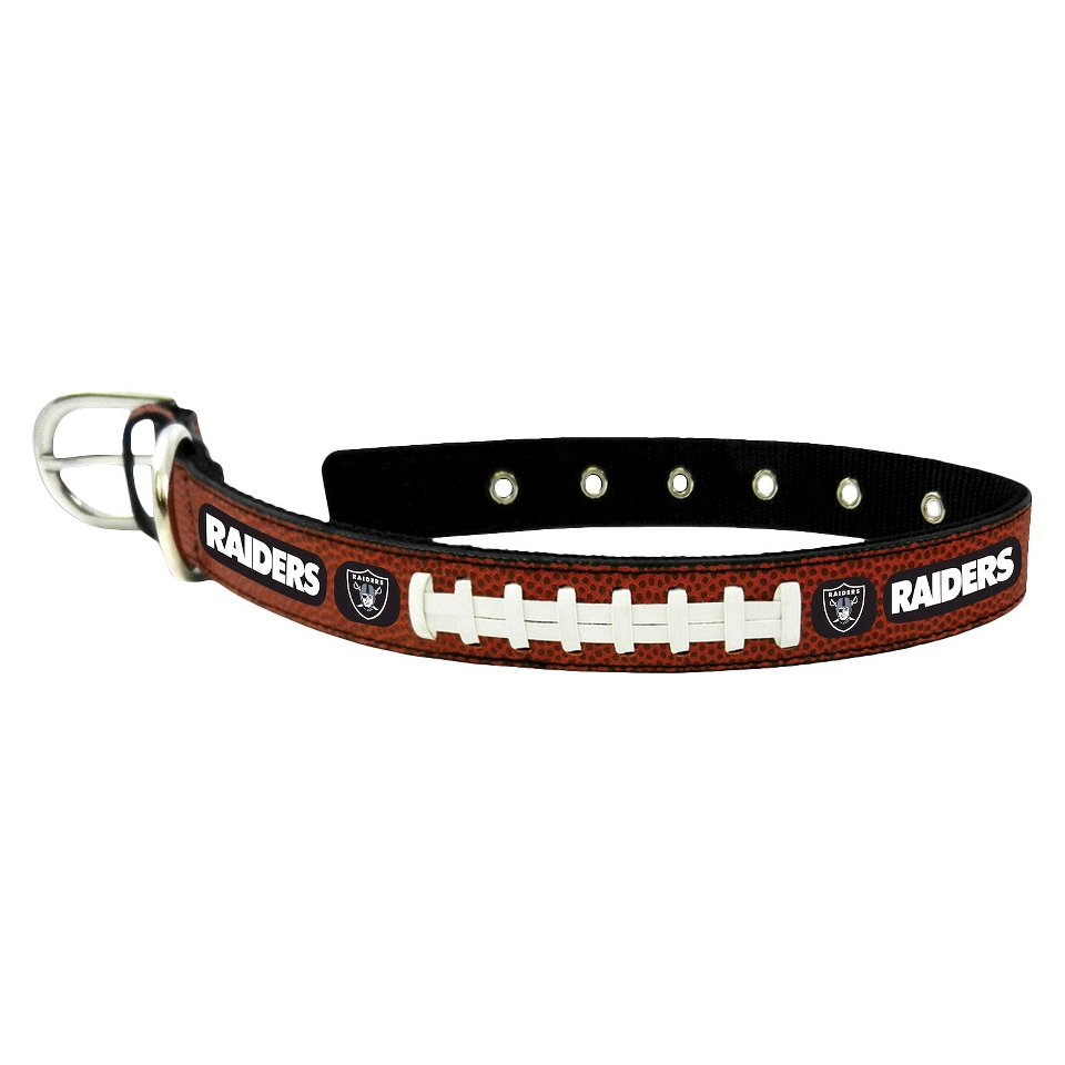 Oakland Raiders Classic Leather Medium Football Collar