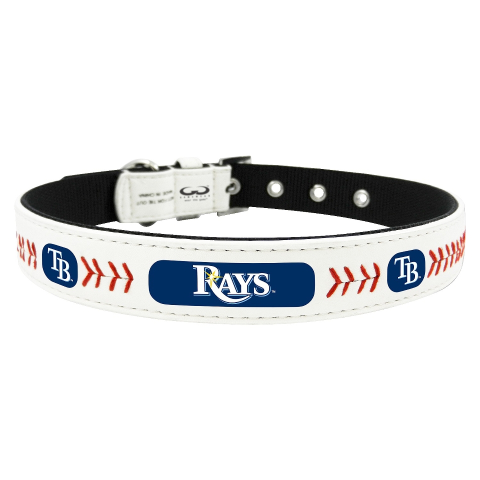 Tampa Bay Rays Classic Leather Small Baseball Collar