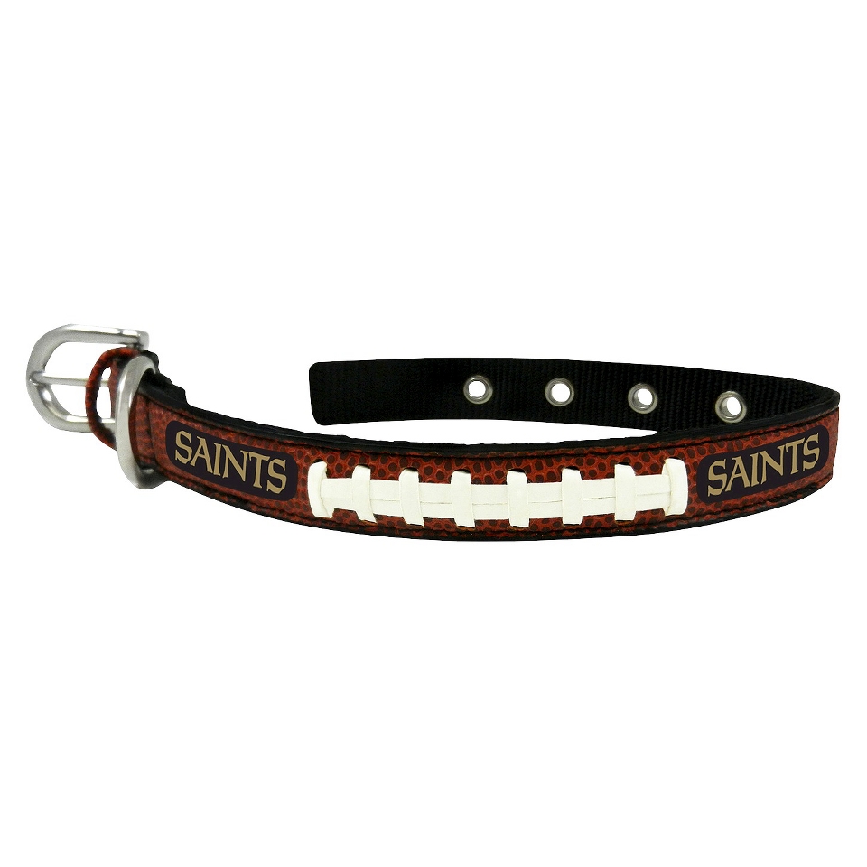 New Orleans Saints Classic Leather Small Football Collar