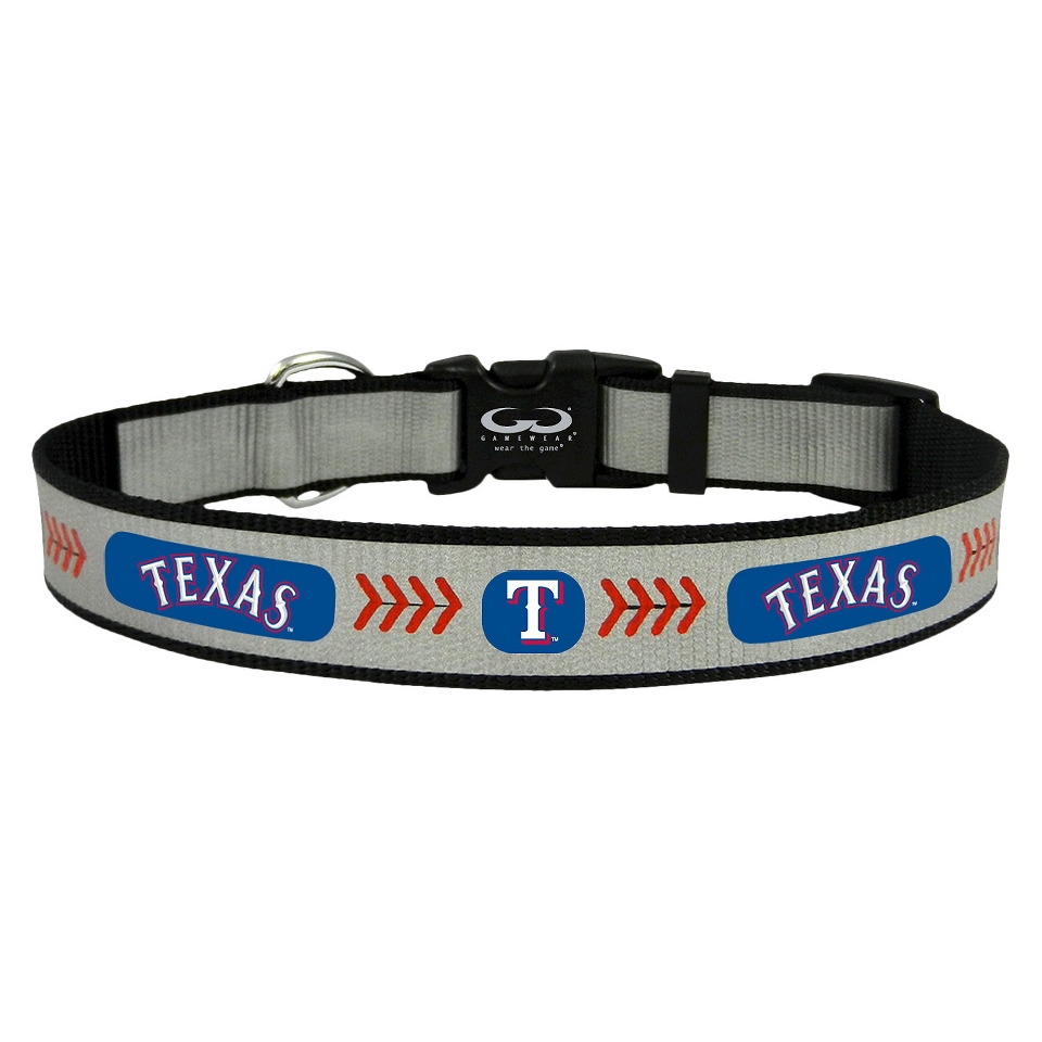 Texas Rangers Reflective Nylon Large Baseball Collar