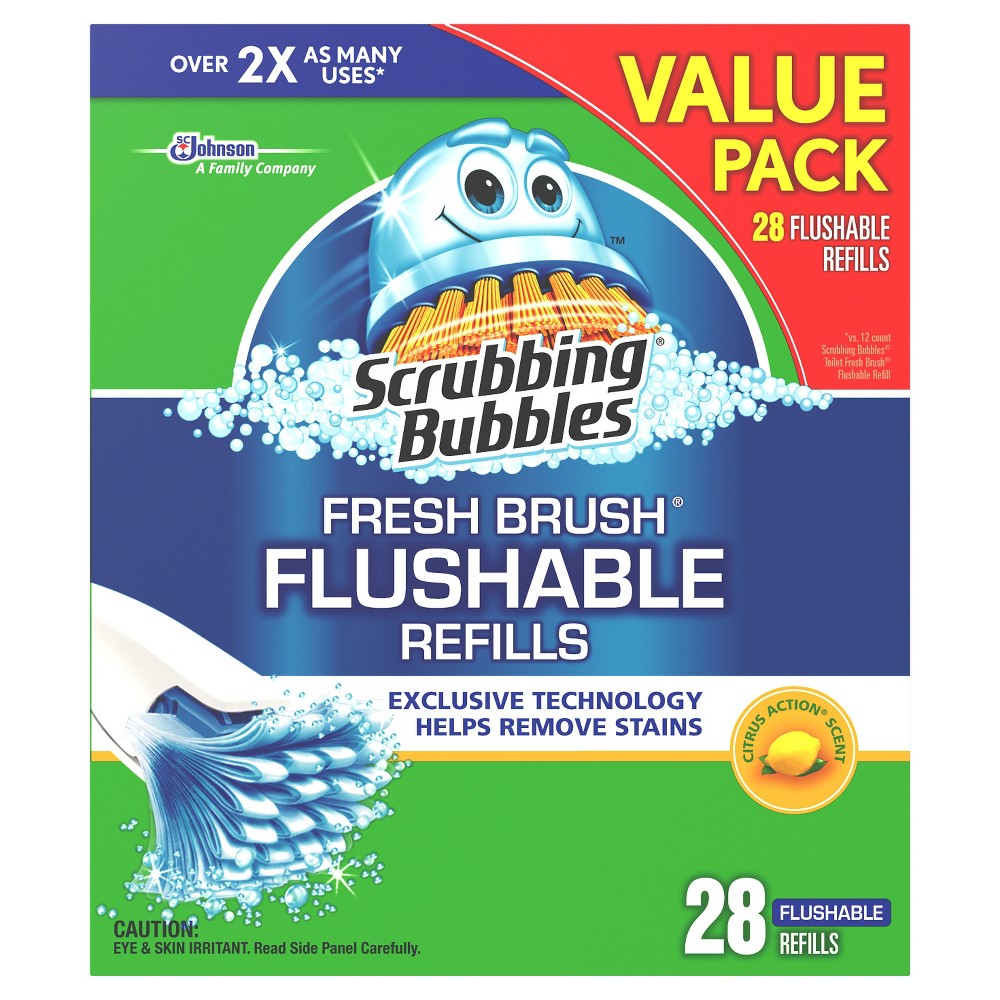 UPC 025700709442 product image for Scrubbing Bubbles Fresh Brush Flushables Refills with Citrus | upcitemdb.com