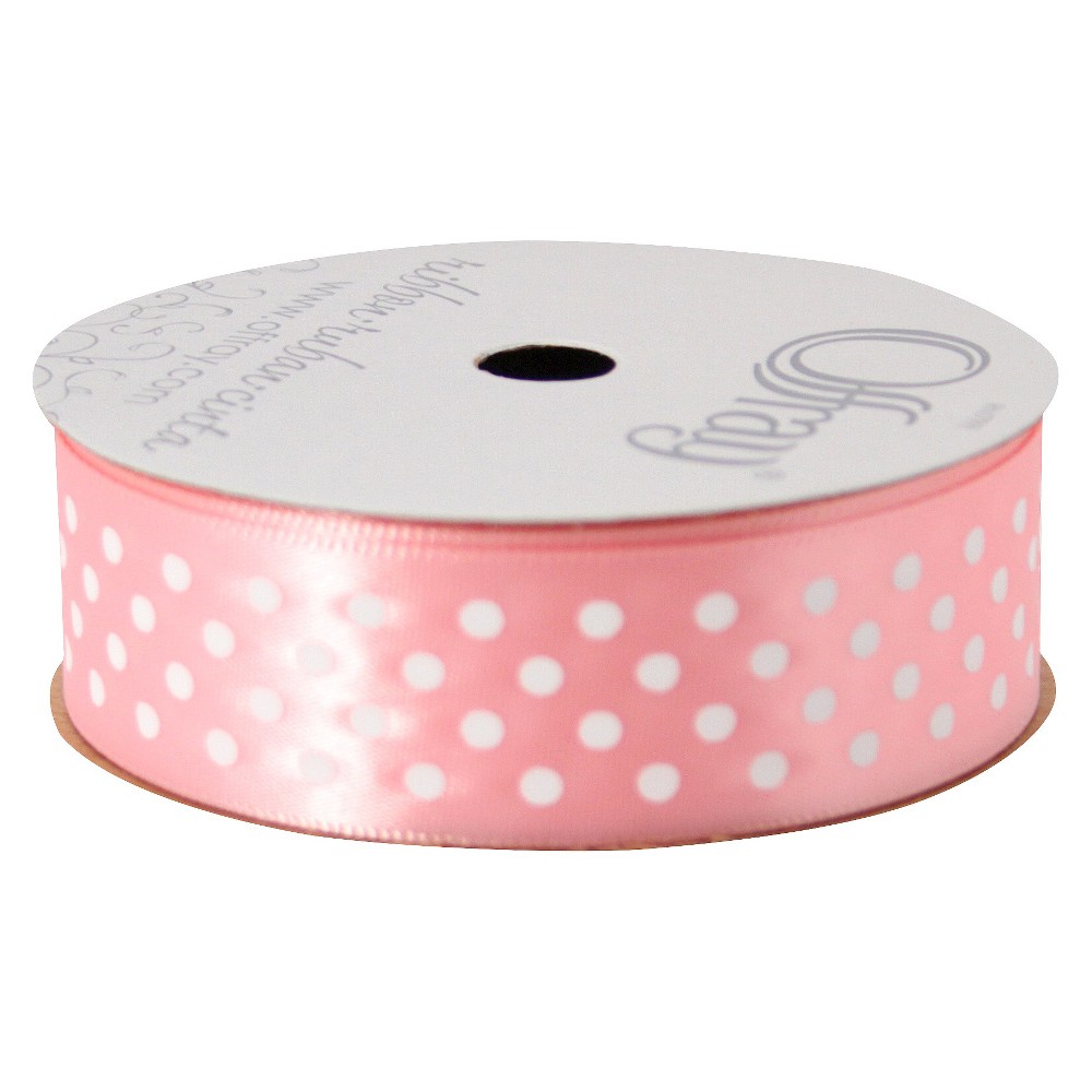 Pink Gift Ribbon - Spritz, White