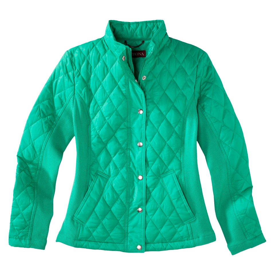 Merona Womens Quilted Jacket  Jade XL