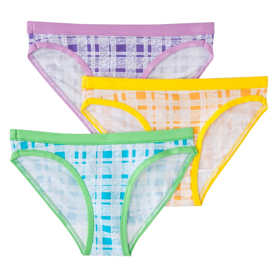 Hanes Girls 3 Pack Bikini Brief   Multicolor 14