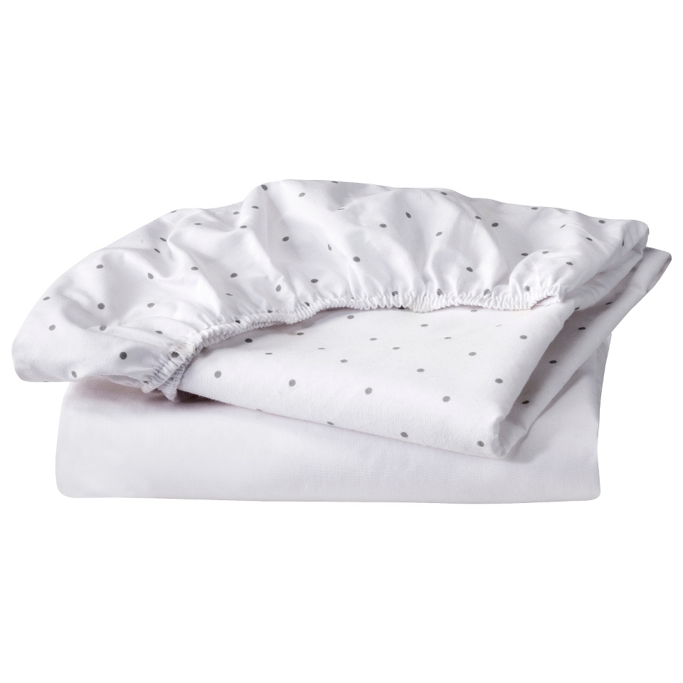 2pk Bassinet Sheet   Grey by Circo